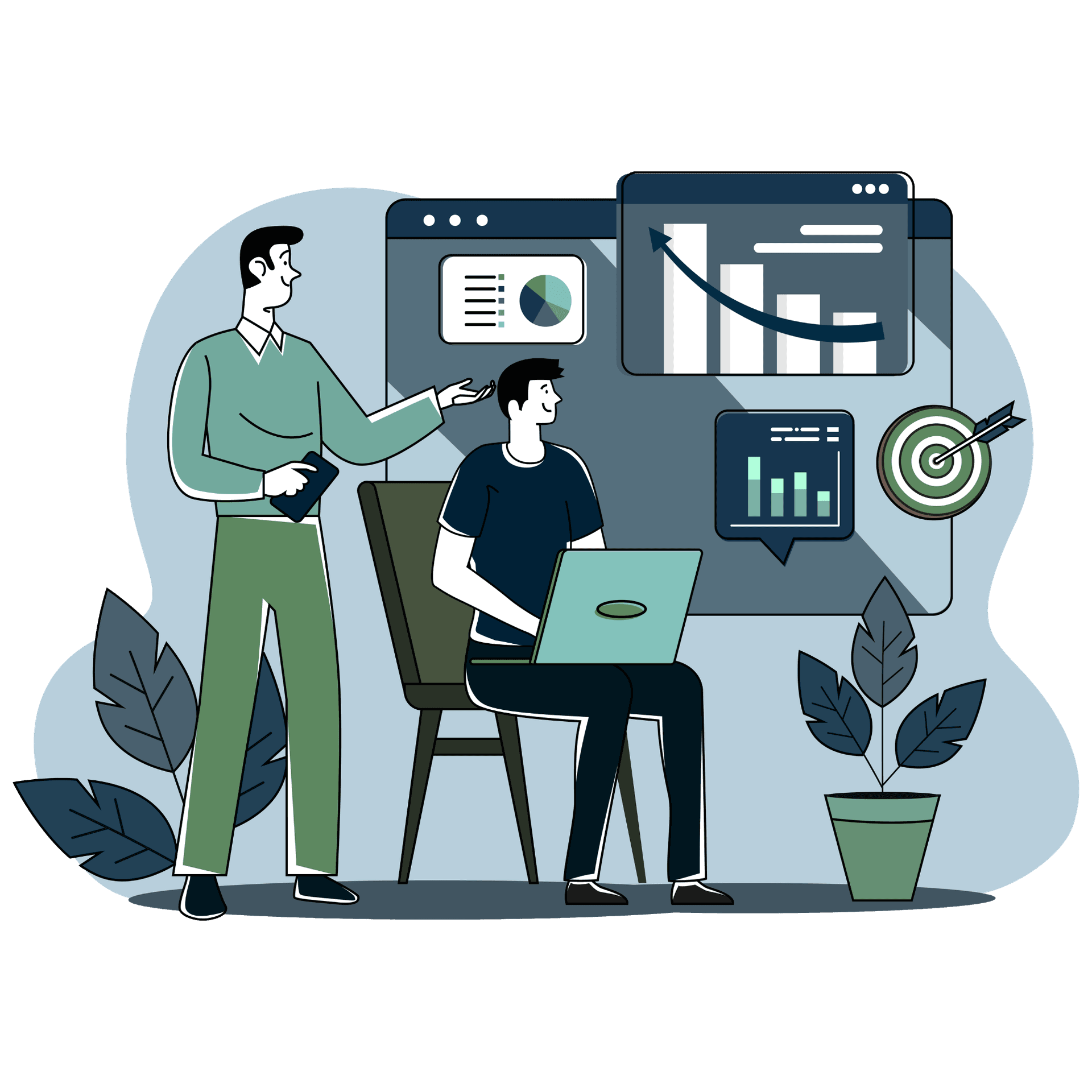 Professional analyzing financial data across multiple dashboards